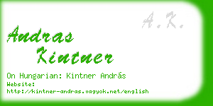 andras kintner business card